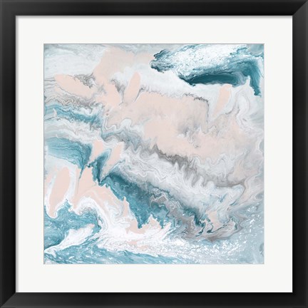 Framed Pastel Swirl II Print