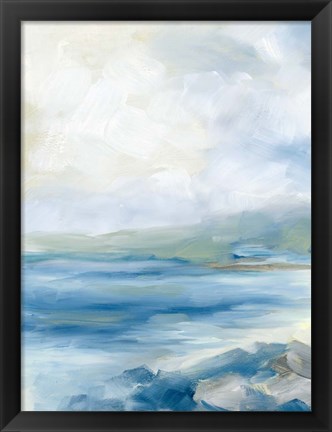 Framed Rocky Shoreline Print