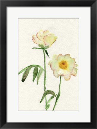 Framed Petite Fleur V Print