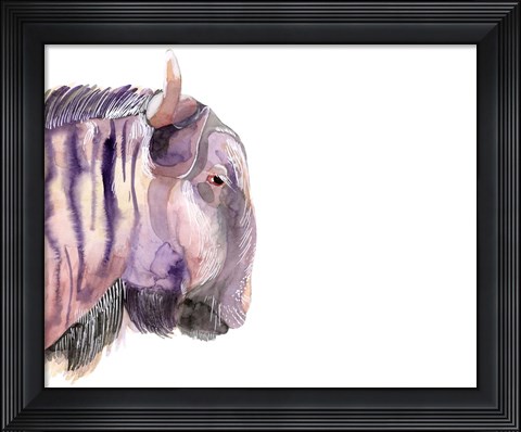 Framed Sunset Safari V Print