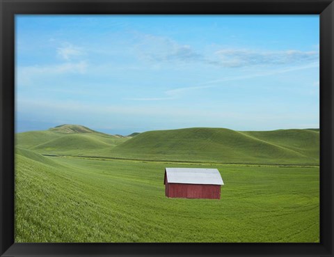 Framed Barn Scene VI Print