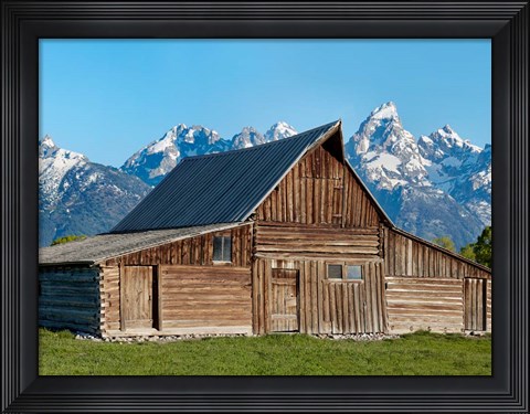 Framed Barn Scene X Print