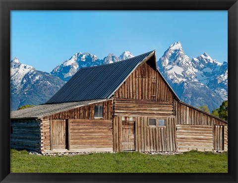 Framed Barn Scene X Print