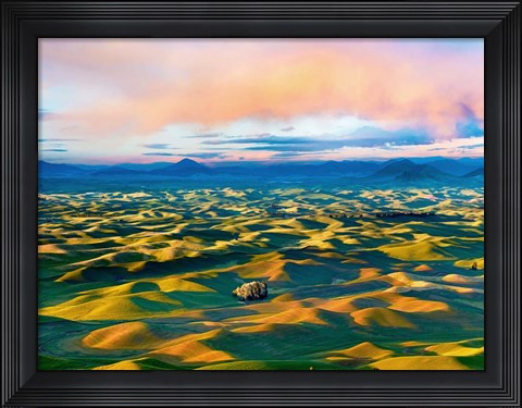 Framed Farmscape Photo II Print