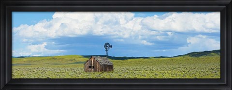 Framed Farmscape Panorama I Print
