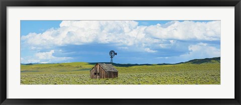 Framed Farmscape Panorama I Print