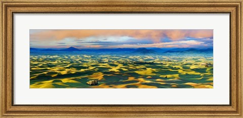 Framed Farmscape Panorama V Print