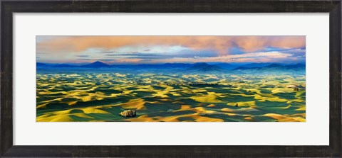 Framed Farmscape Panorama V Print
