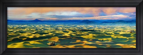 Framed Farmscape Panorama V Print