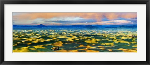 Framed Farmscape Panorama V Print