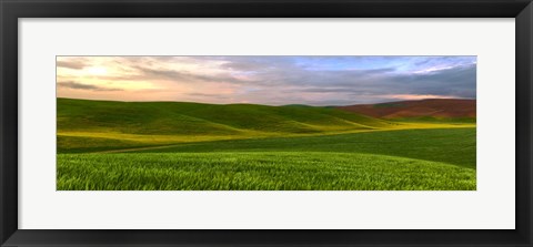 Framed Farmscape Panorama VI Print