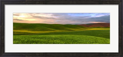 Framed Farmscape Panorama VI Print