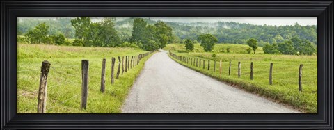 Framed Country Road Panorama I Print
