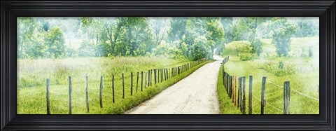 Framed Country Road Panorama II Print