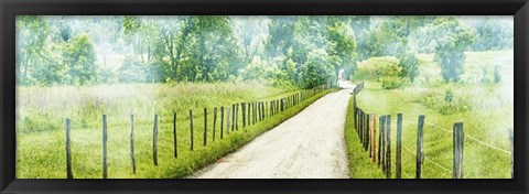 Framed Country Road Panorama II Print