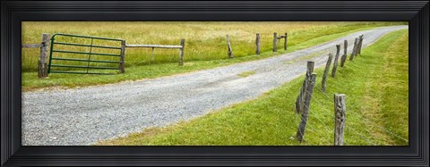 Framed Country Road Panorama III Print