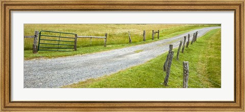 Framed Country Road Panorama III Print
