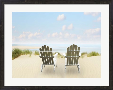 Framed Beachscape Photo I Print