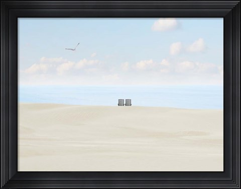 Framed Beachscape Photo II Print