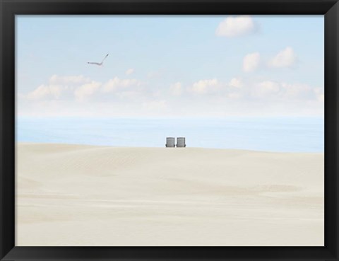 Framed Beachscape Photo II Print