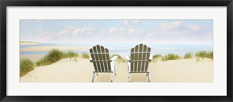 Framed Beachscape Panorama VI Print