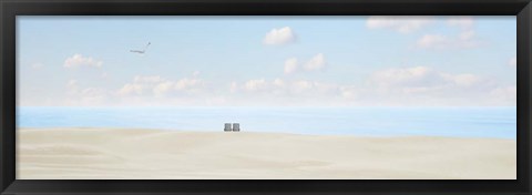 Framed Beachscape Panorama VII Print