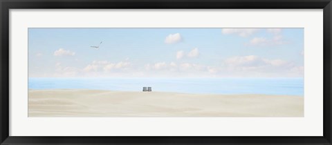 Framed Beachscape Panorama VII Print