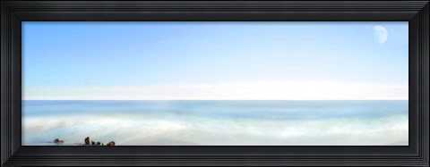 Framed Beachscape Panorama IX Print