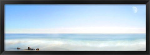 Framed Beachscape Panorama IX Print