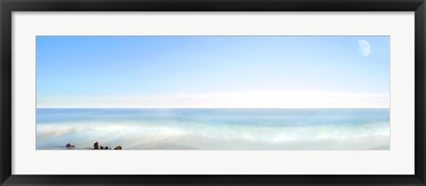 Framed Beachscape Panorama IX Print