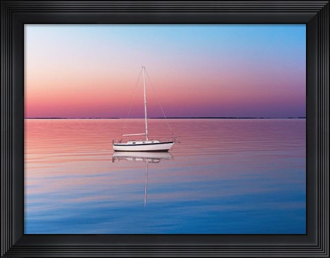 Framed Lakescape VI Print