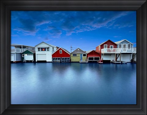 Framed Lakescape IX Print