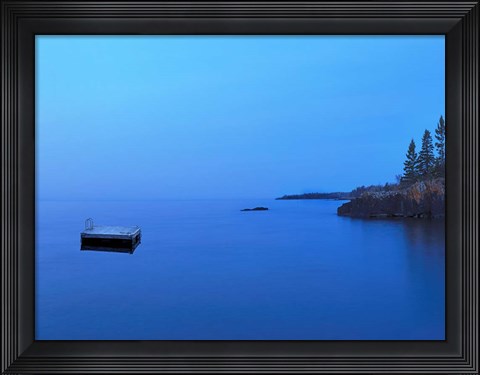 Framed Lakescape XII Print