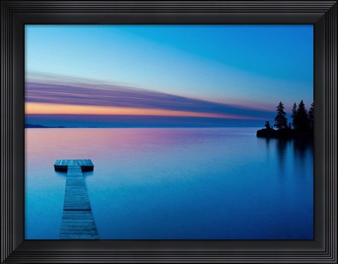 Framed Lakescape XIII Print