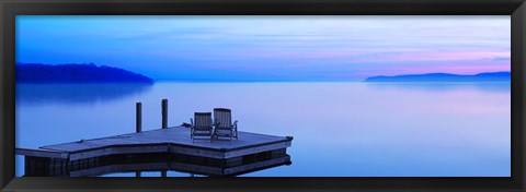 Framed Lakescape Panorama III Print