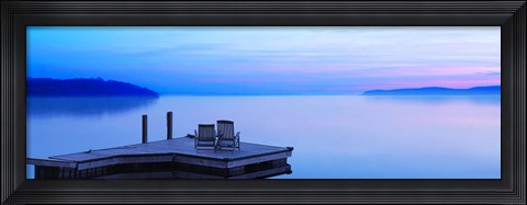 Framed Lakescape Panorama IV Print