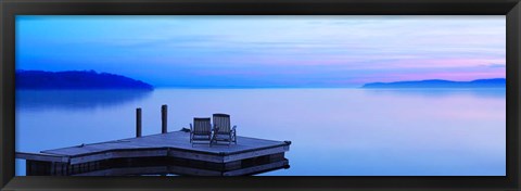 Framed Lakescape Panorama IV Print