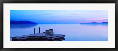 Framed Lakescape Panorama IV Print