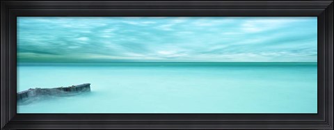 Framed Lakescape Panorama V Print