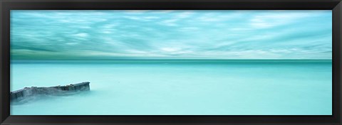 Framed Lakescape Panorama V Print