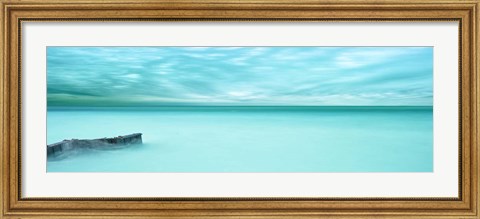 Framed Lakescape Panorama V Print