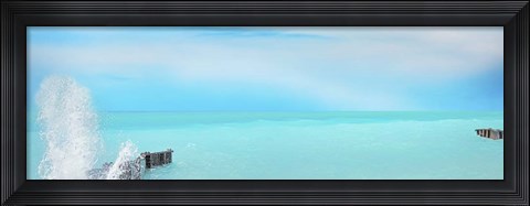 Framed Lakescape Panorama VI Print