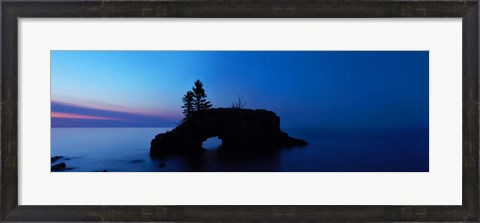 Framed Lakescape Panorama IX Print