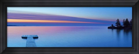 Framed Lakescape Panorama XI Print