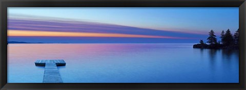 Framed Lakescape Panorama XI Print
