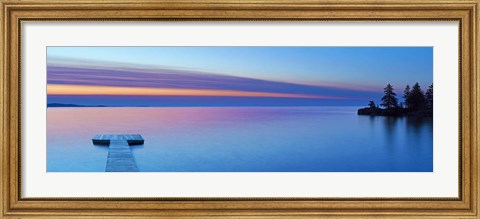 Framed Lakescape Panorama XI Print