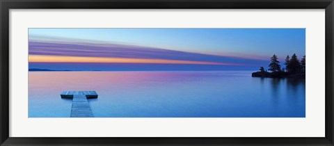 Framed Lakescape Panorama XI Print