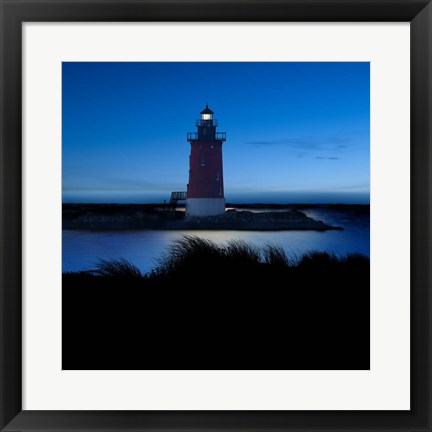 Framed Lighthouse at Night IV Print