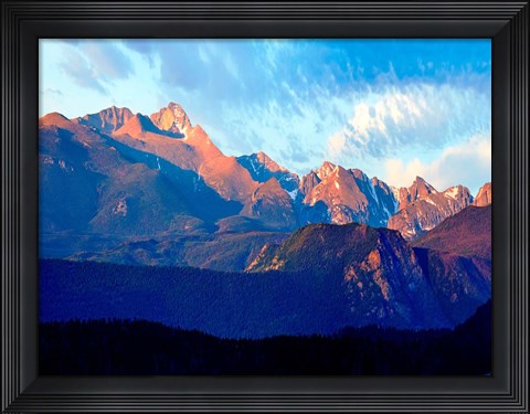 Framed Mountainscape Photograph I Print