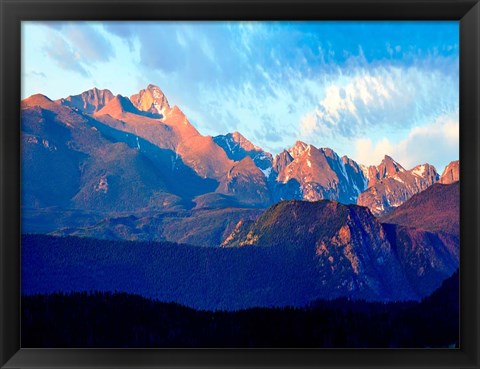Framed Mountainscape Photograph I Print